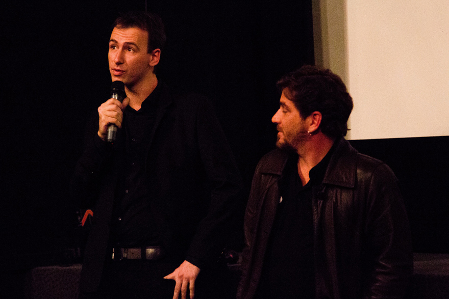 Producteur Boris Antona (à gauche) et le monteur du film